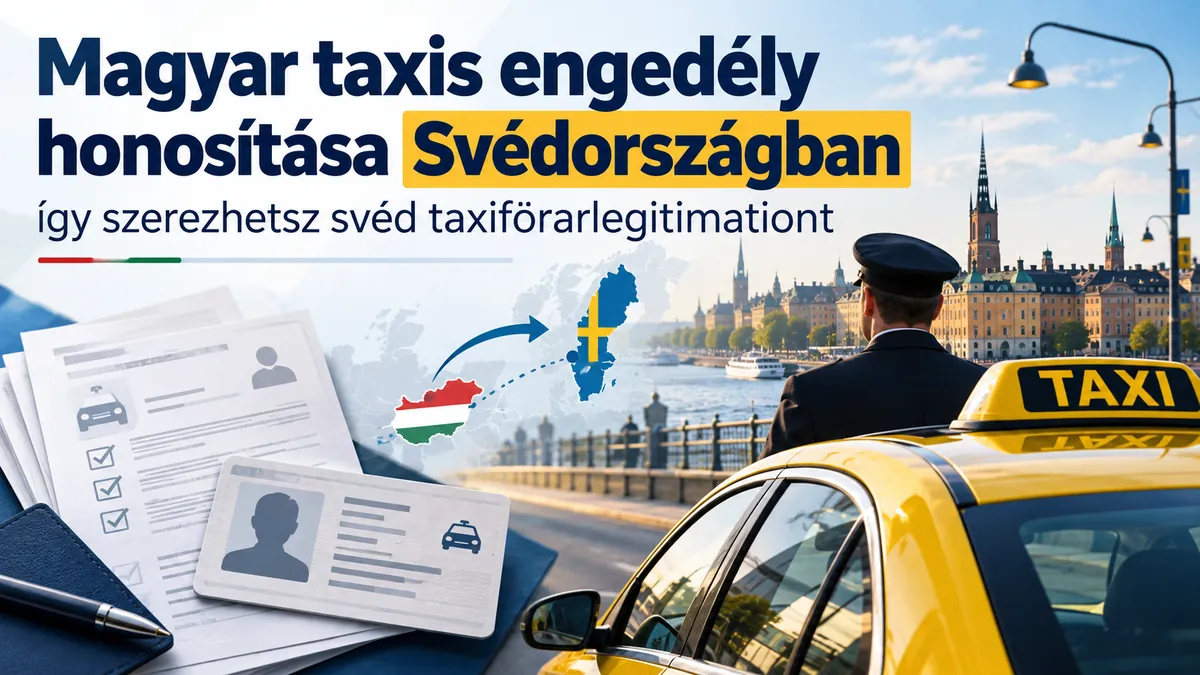 Magyar taxis engedély honosítása Svédországban